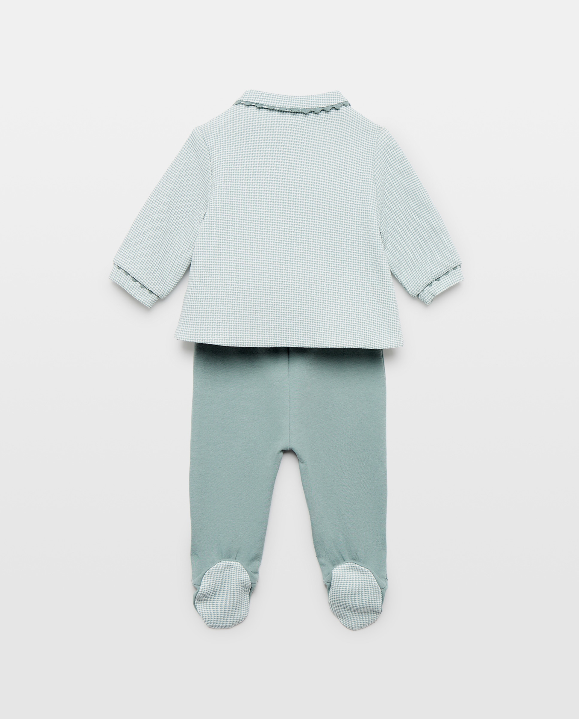 Conjunto de Bebé com Estampado de Fantasia e Gola Bebé Coconut El Corte Inglés Verde-2
