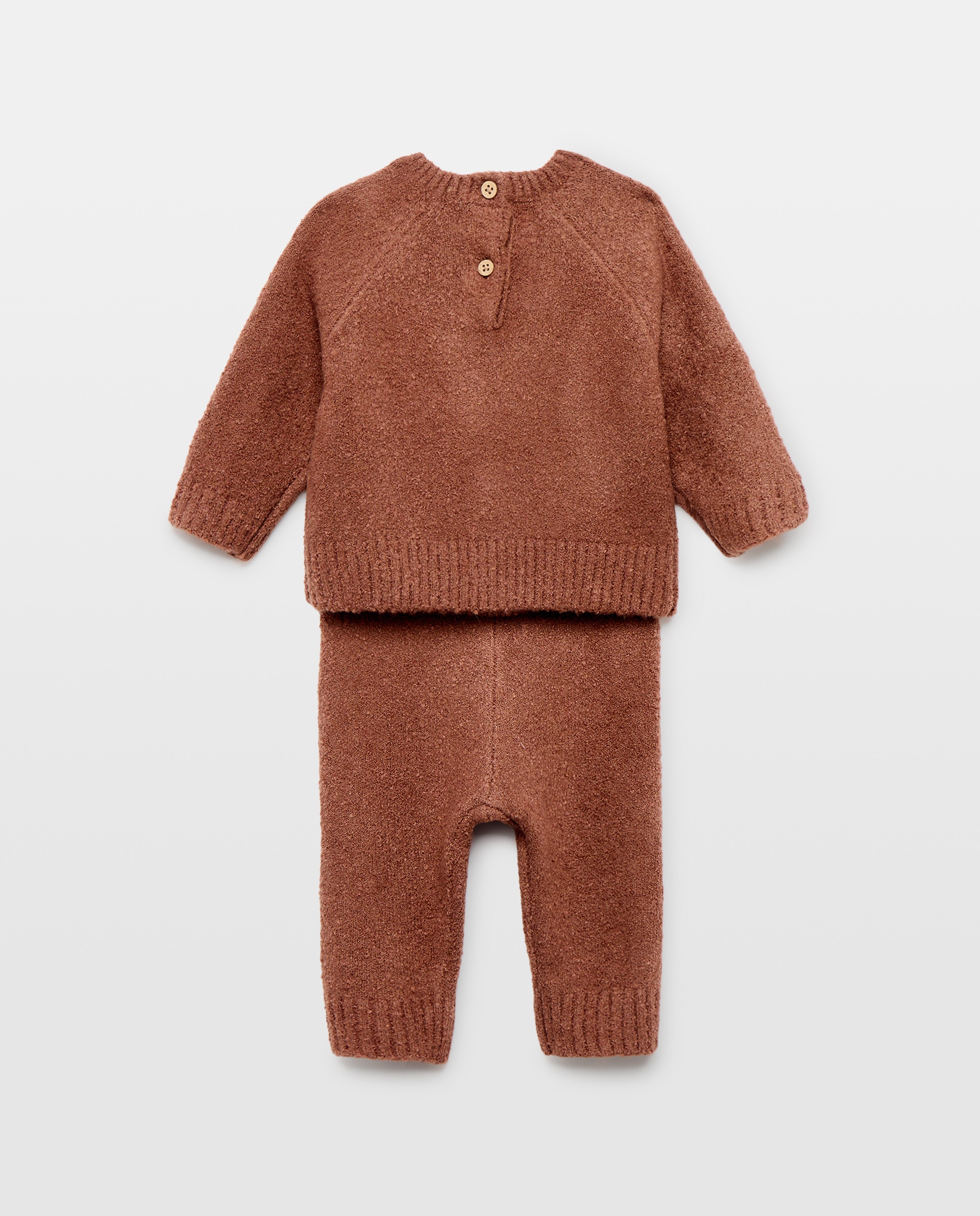 Conjunto de Tricot de Bebé com Fantasia 700 Castanho-2