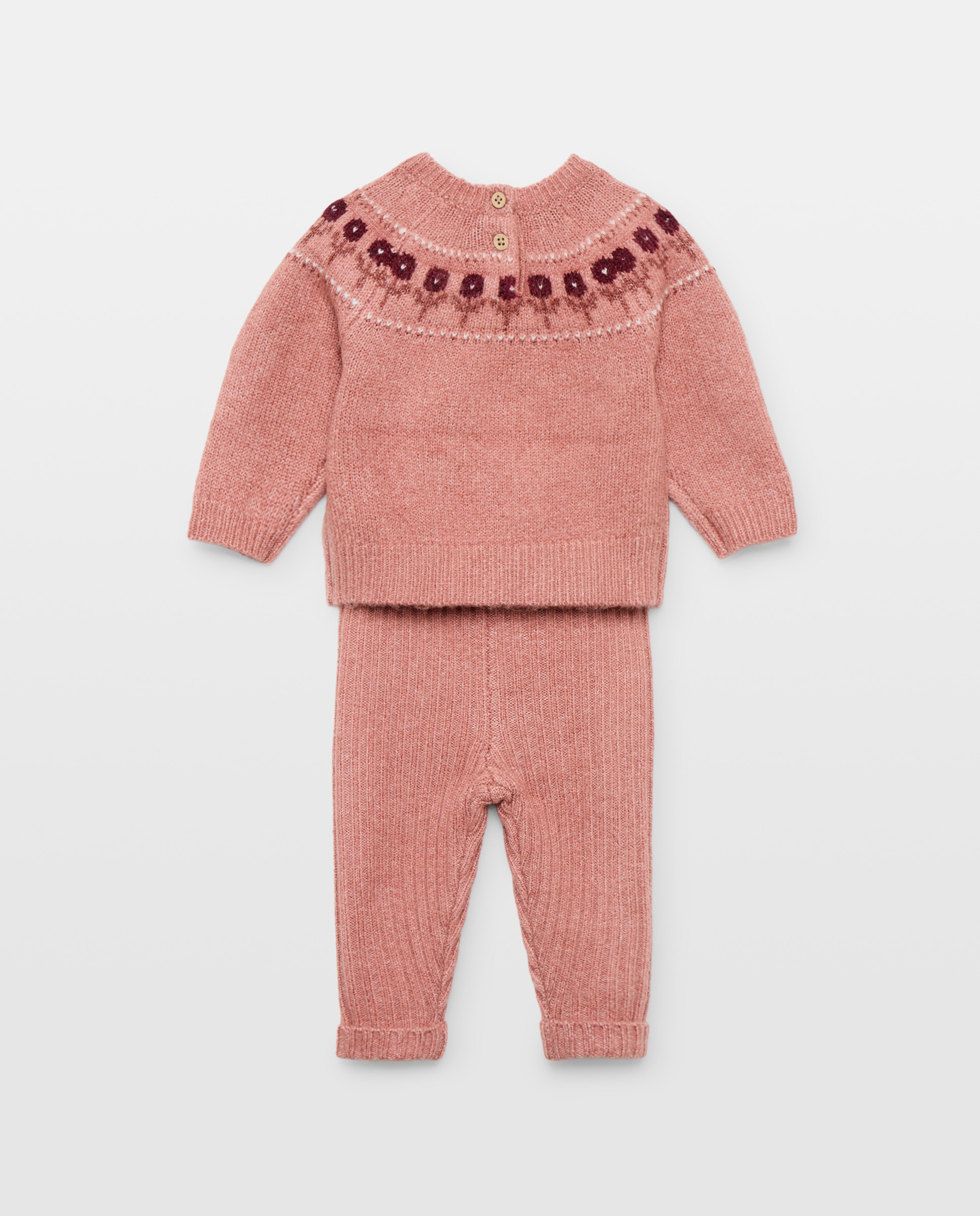 Conjunto tricot jacquard liso de bebé - Baby El Corte Inglés - 770 Terracota 770 Terracota-2