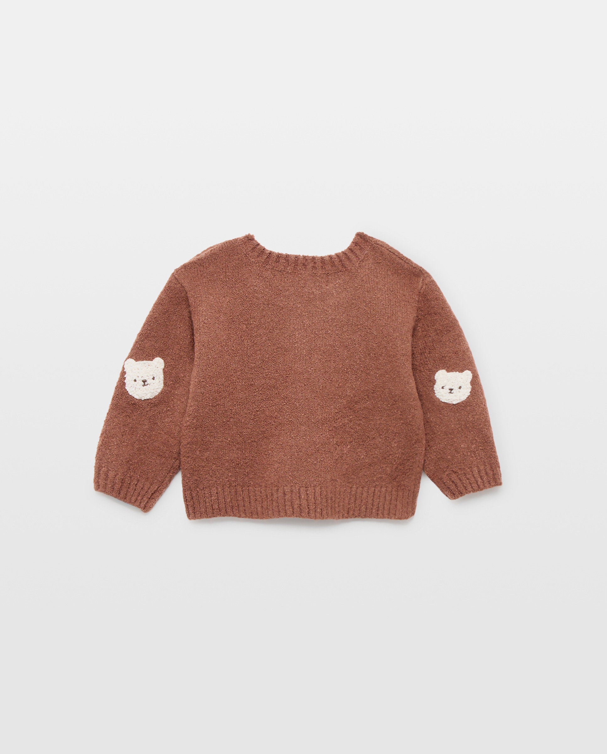 Jersey cuello caja pelito de bebé - Baby El Corte Inglés - Marrón Marrón-2