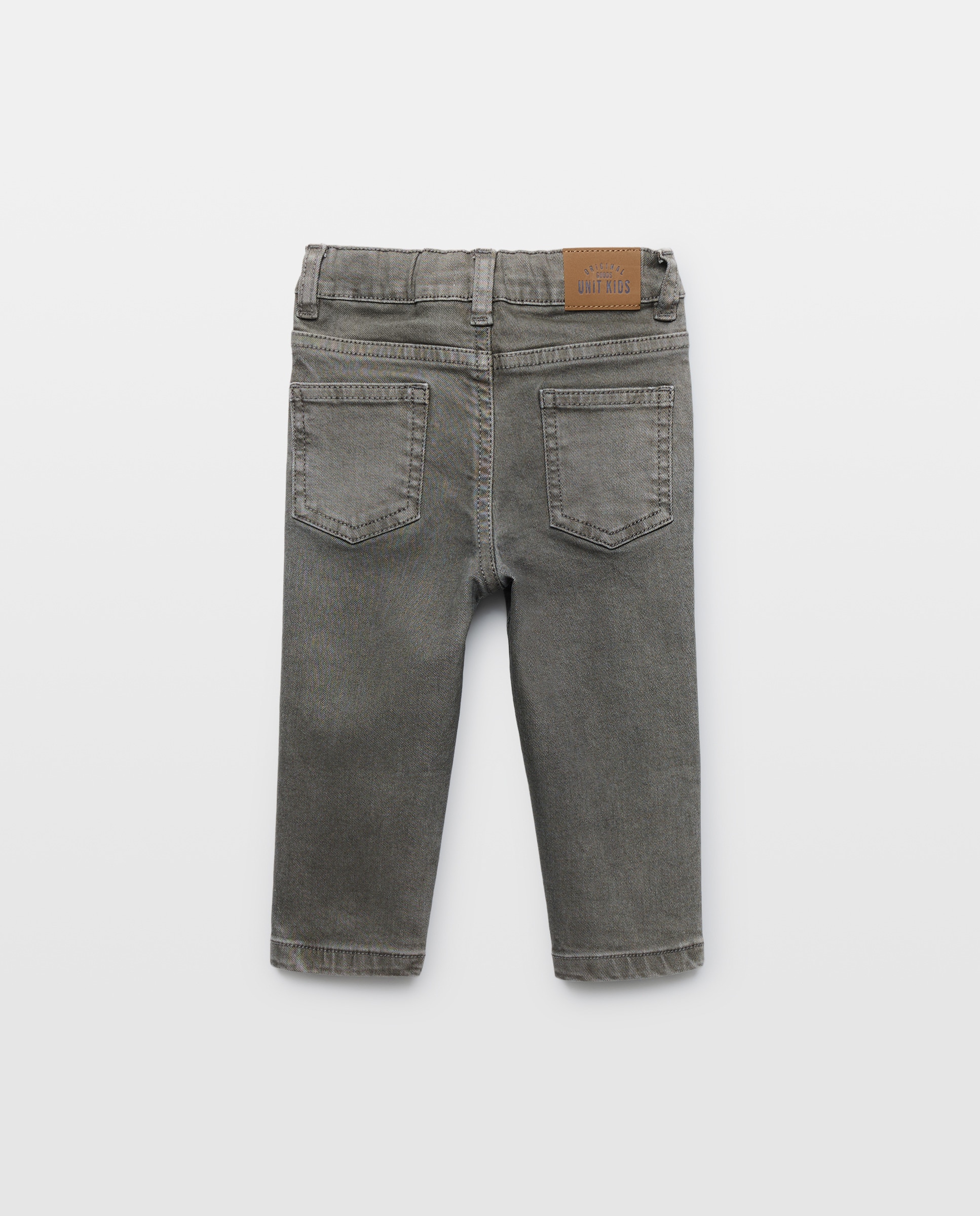 Pantalón de bebé denim color 5 bolsillos lavado 520 Kaki-2