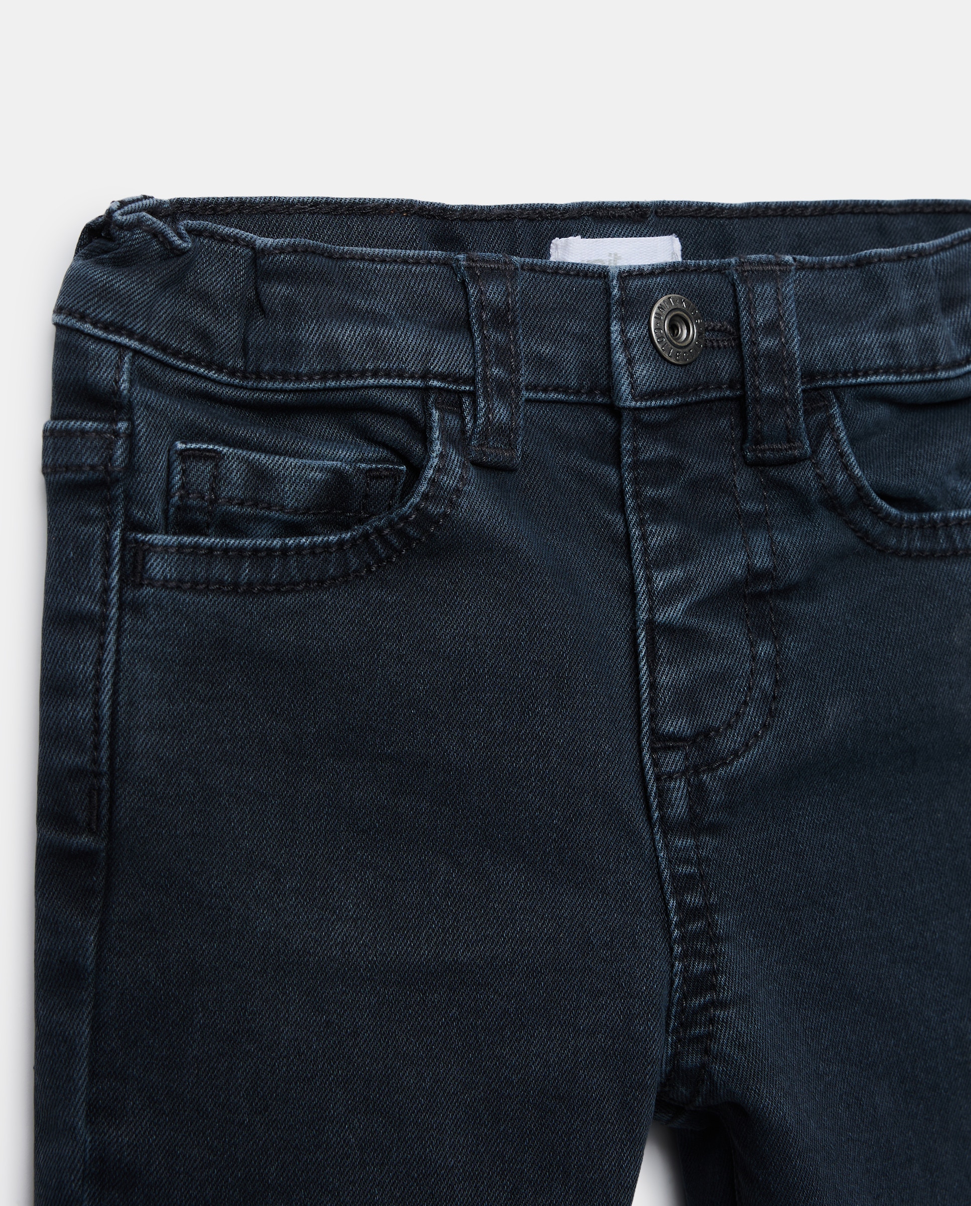Pantalón de bebé denim color 5 bolsillos lavado 830 Antracita-3