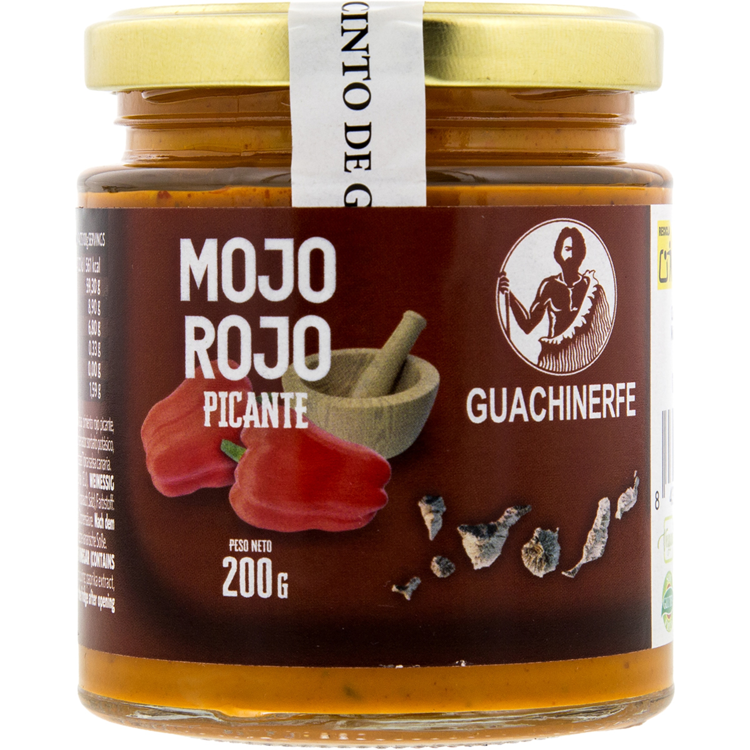 mojo rojo picante sin gluten frasco 200 g