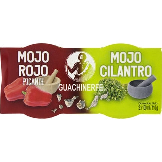 mojo rojo picante y cilantro pack 2 frasco 110 g - Guachinerfe
