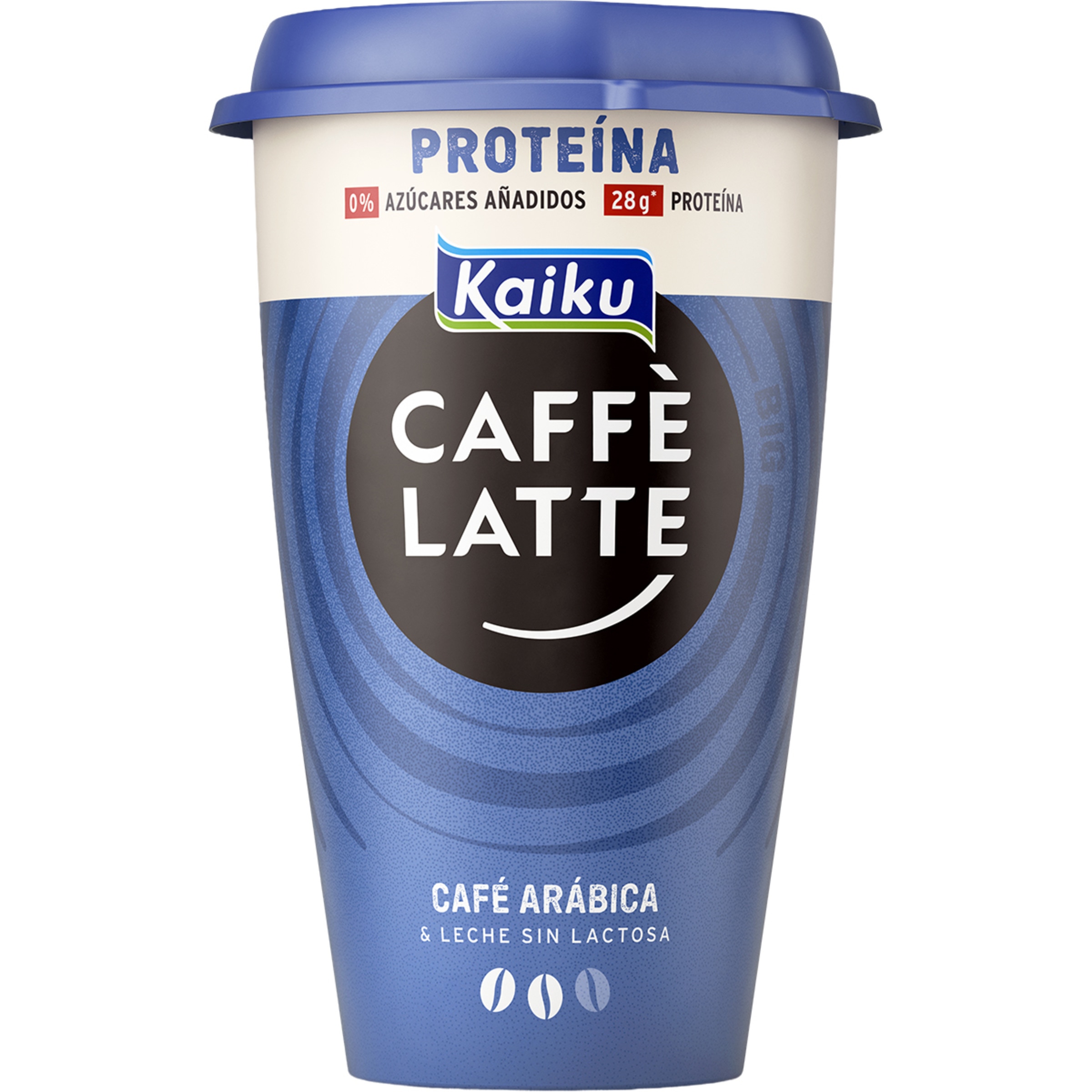 Caffé Latte Mr. Big bebida láctea de café arábica con leche desnatada vaso 370 ml sin azúcares añadidos sin gluten sin lactosa