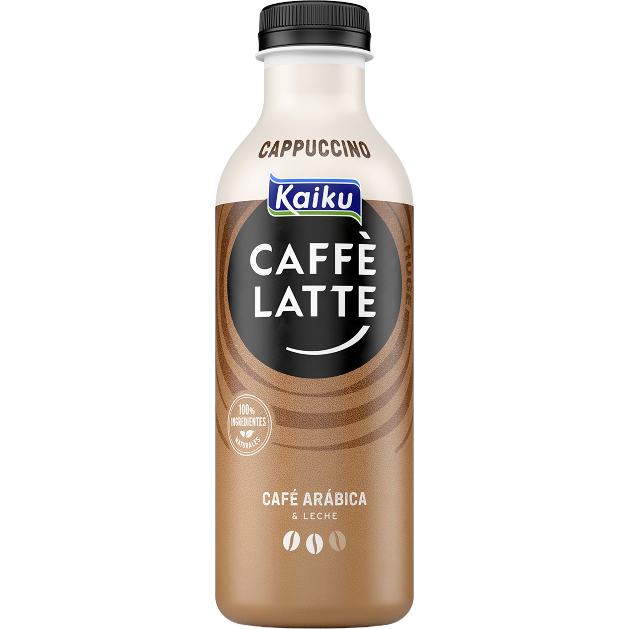 Caffé Latte Capuccino bebida láctea de café arábica con leche fresca semidesnatada y cacao botella 650 ml
