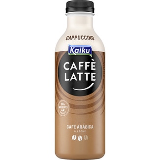 Caffé Latte Capuccino bebida láctea de café arábica con leche fresca semidesnatada y cacao botella 650 ml - Kaiku