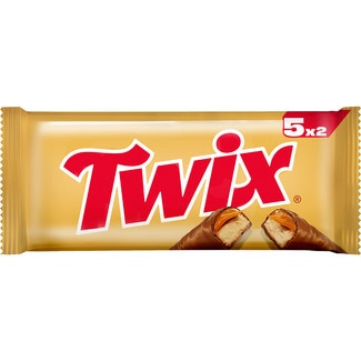 barritas de chocolate y caramelo 5 unidades envase 250 g - Twix