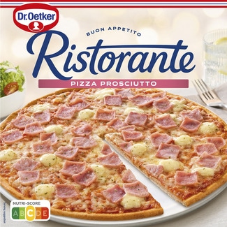 pizza sabor clásico con jamón y queso suave Prosciutto estuche 330 g - Dr.oetker Ristorante