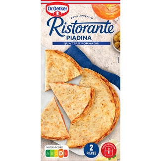 piadina 4 quesos 2 unidades estuche 280 g - Dr.oetker Ristorante