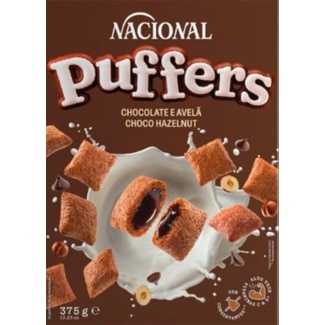 Cereais Chocolate e Avelã Puffers embalagem 375 g - Nacional
