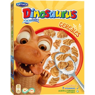 galletas a cucharadas con cereales y 7 vitaminas paquete 320 g - Artiach Dinosaurus