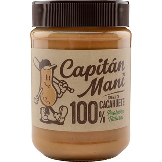 crema de cacahuetes 100% tarro 340 g - Capitan Mani