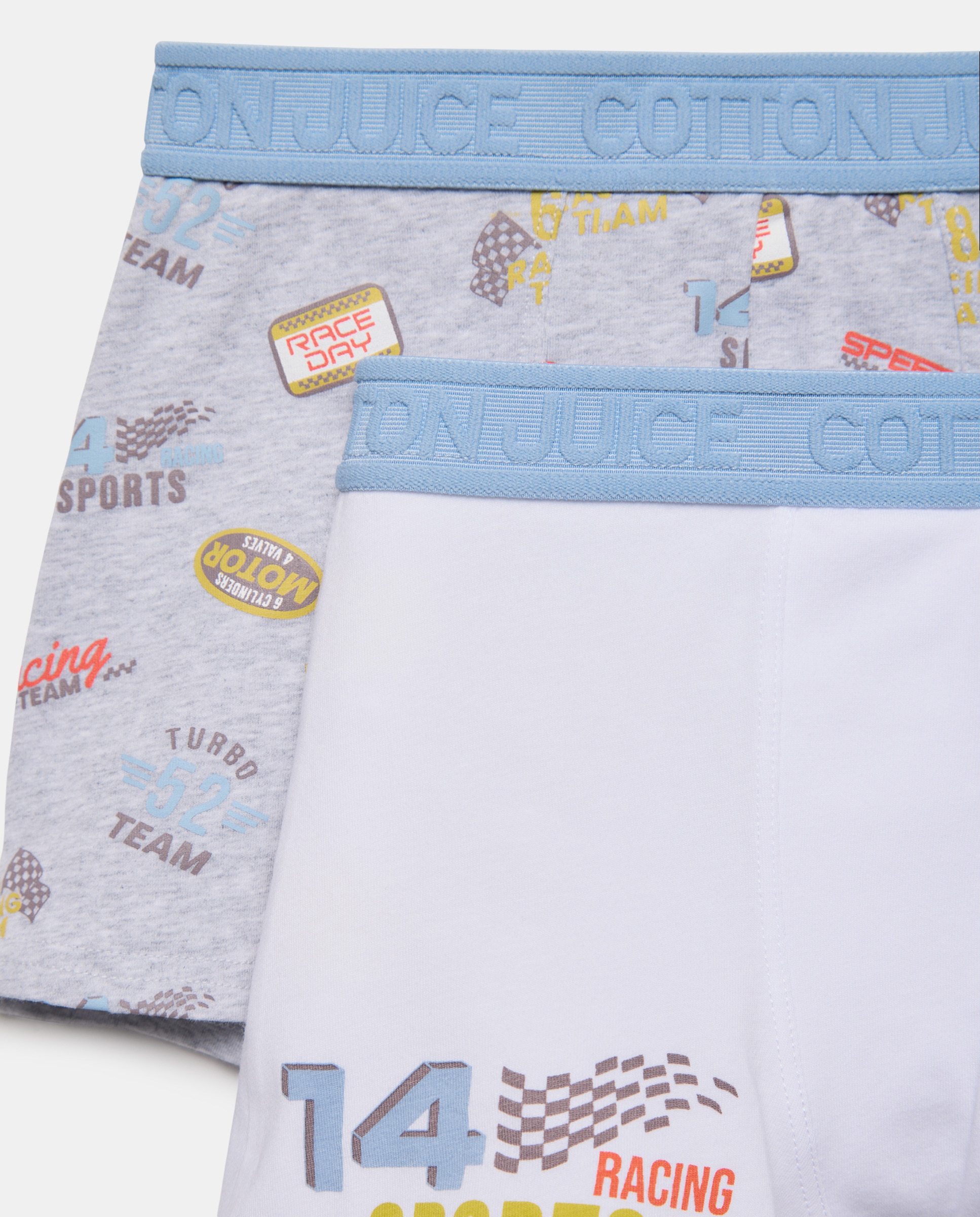 Pack de 2 Boxers com Estampado de Fantasia Racing Azul-3
