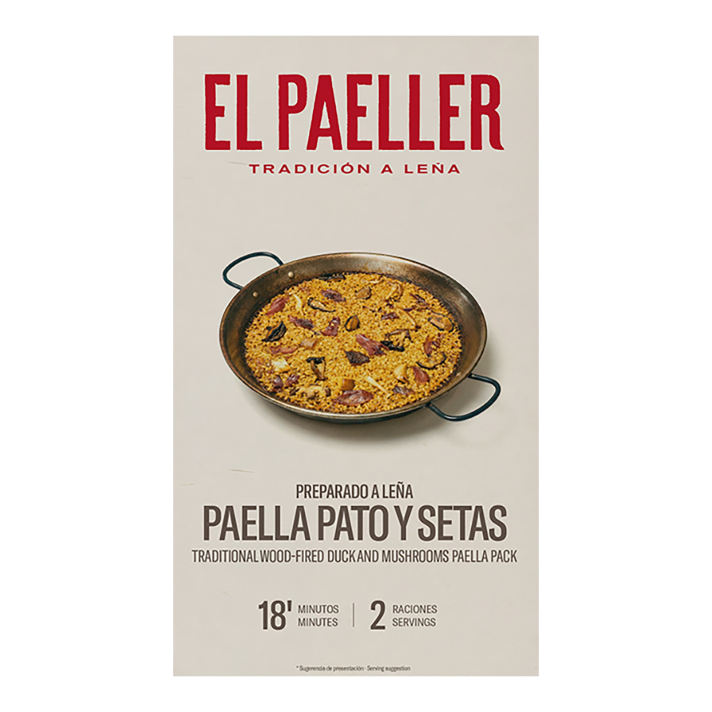 Imagen 0 de Paella de pato y setas a la leña El Paeller