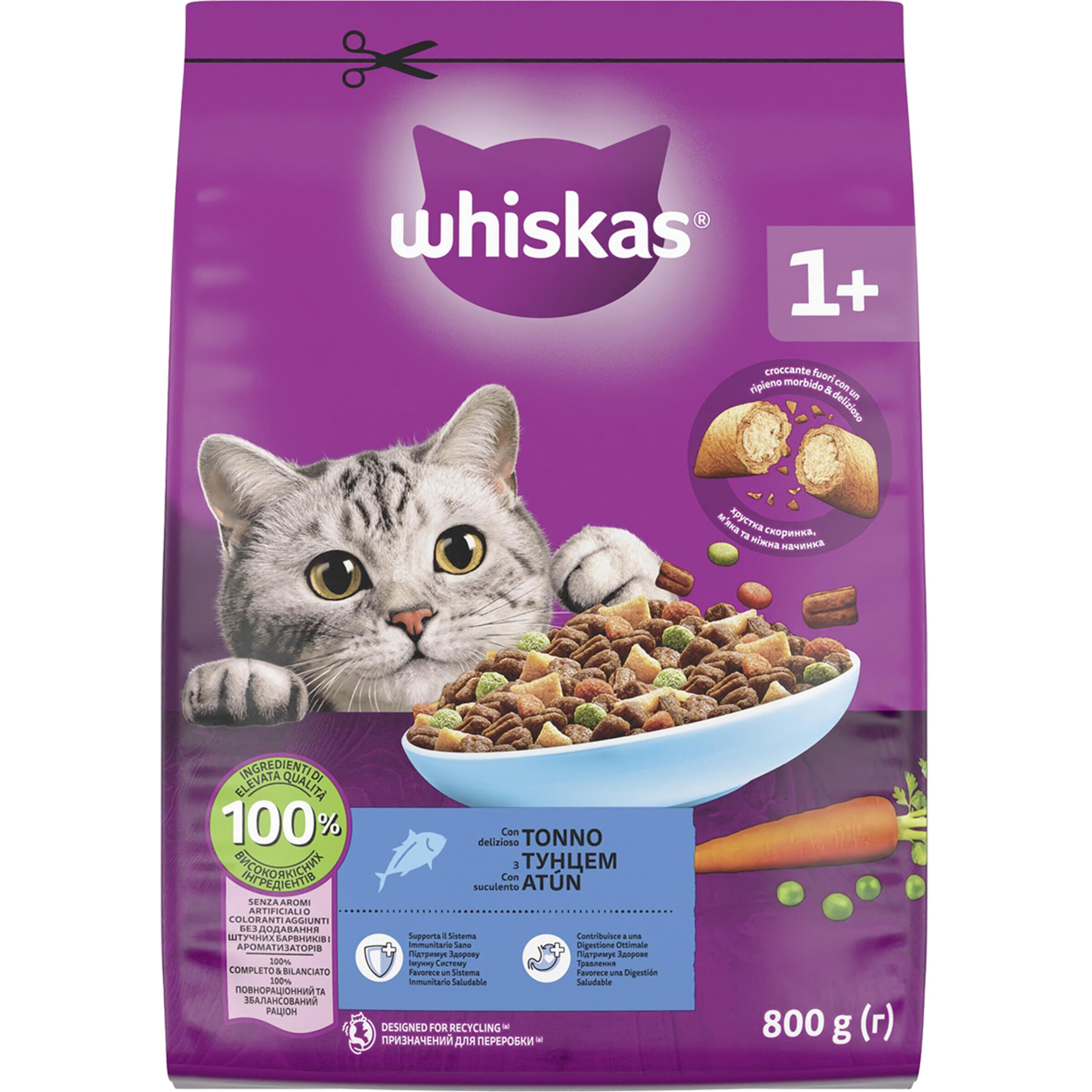 pienso para gatos adultos sabor atún bolsa 800 g