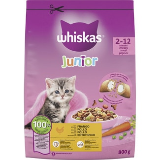 pienso para gatitos sabor pollo bolsa 800 g - Whiskas