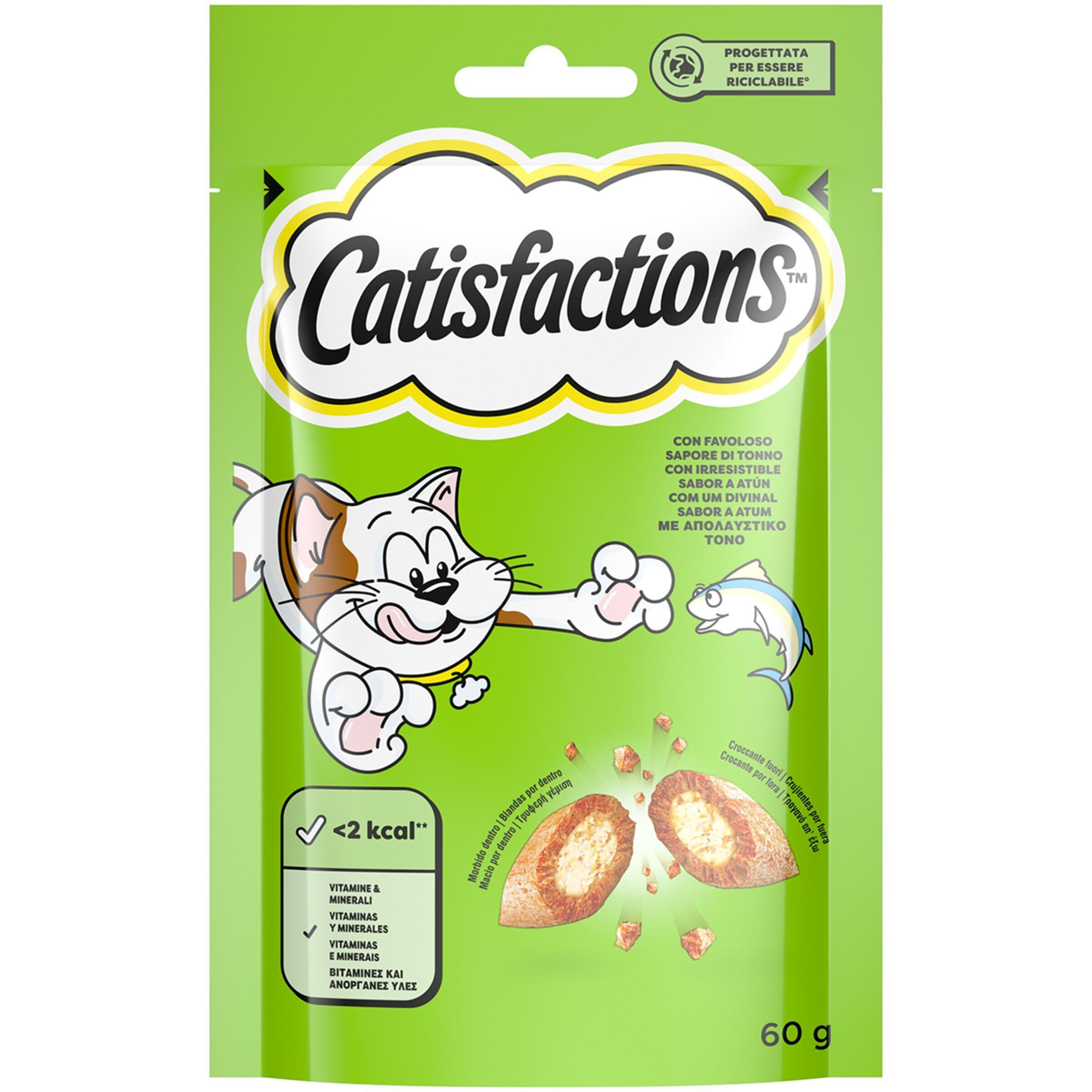 snack para gatos sabor atún bolsa 60 g