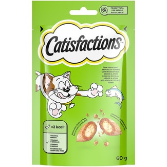snack para gatos sabor atún bolsa 60 g - Catisfactions