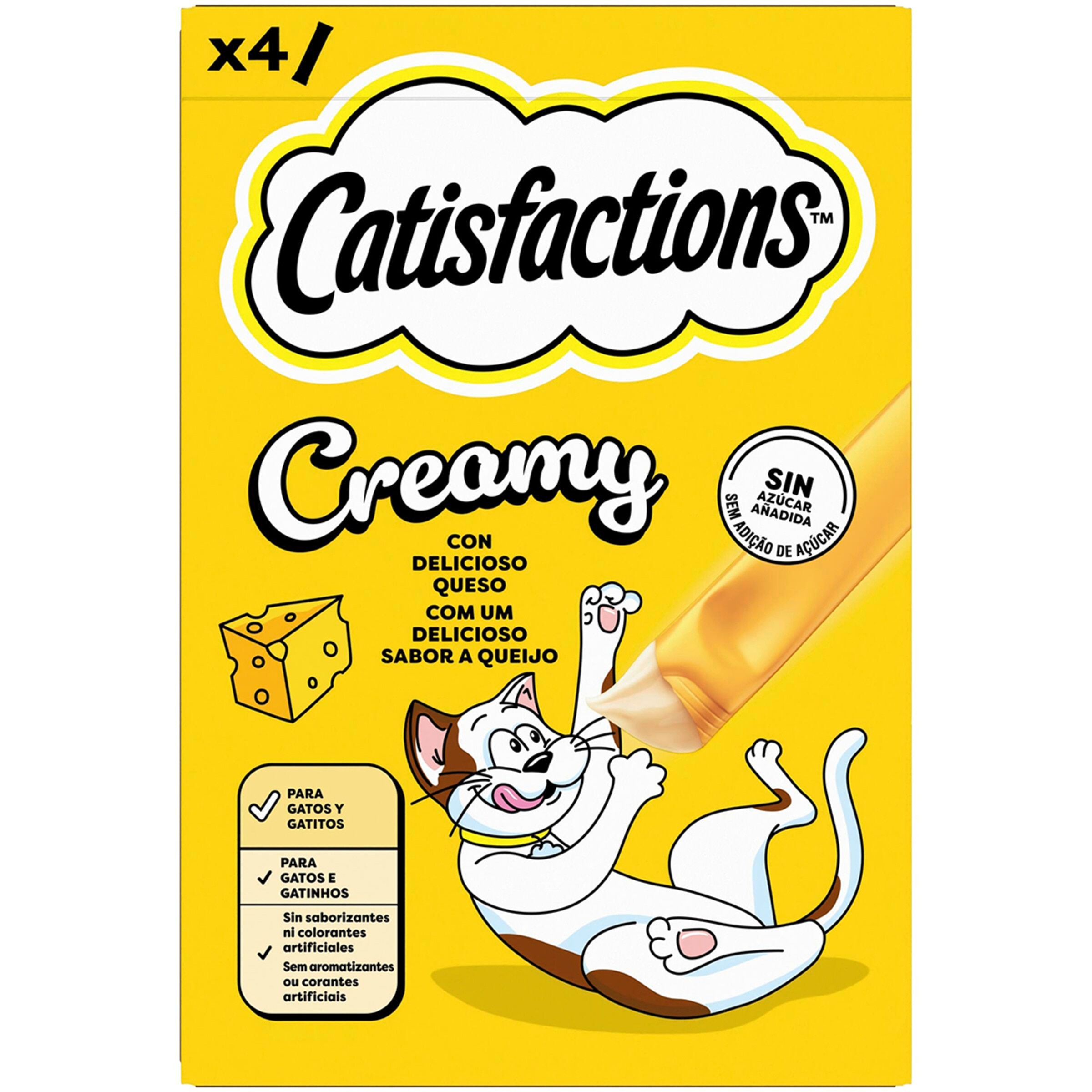 snack para gatos Creamy queso envase 40 g