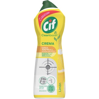 Cleanboost limpiador limón en crema botella 750 ml - Cif