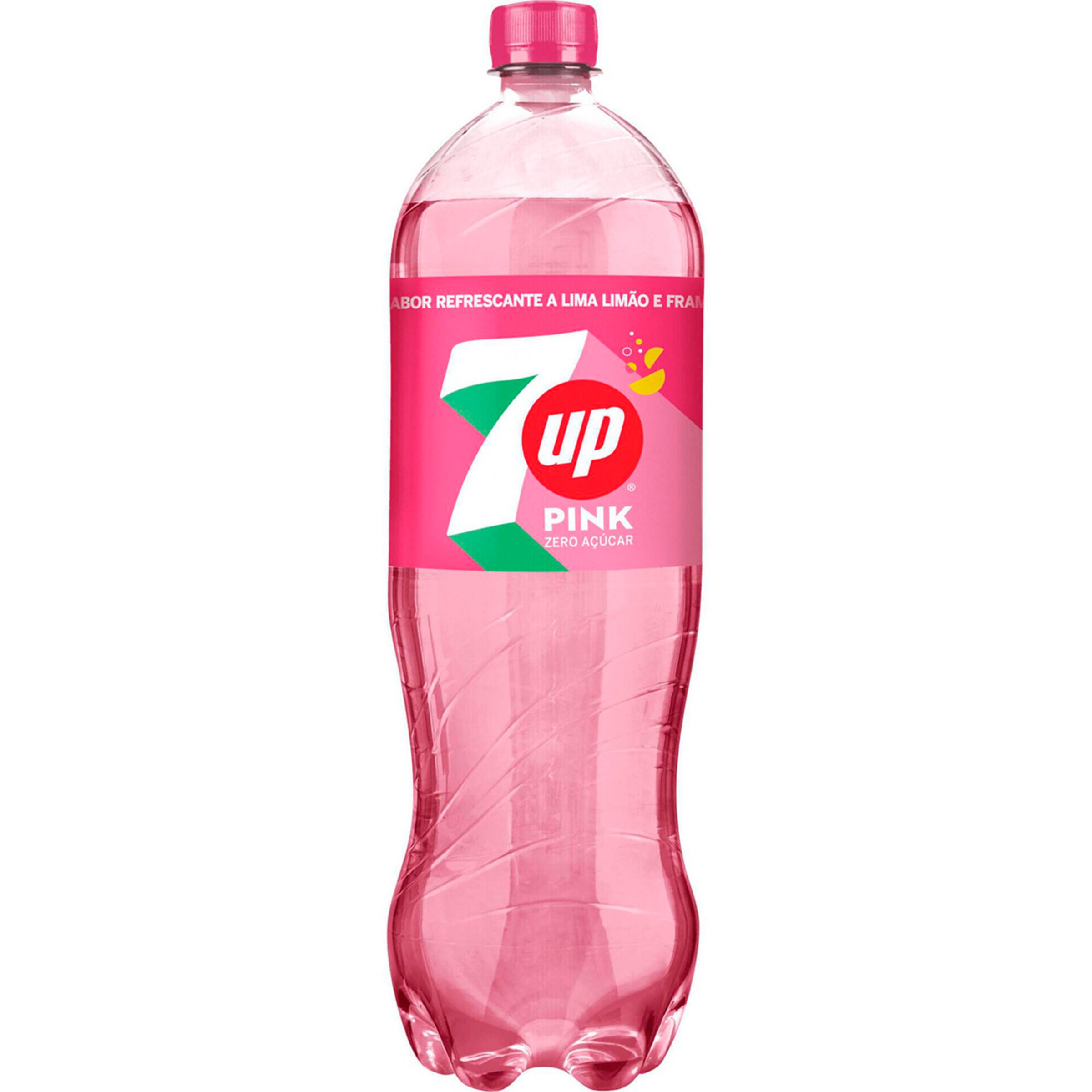 Refrigerante com Gás Lima, Limão e Framboesa Zero Pink garrafa 1 L