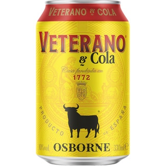 brandy con cola lata 33 cl - Veterano