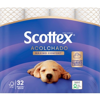 Papel Higiénico Acolchoado embalagem 32 unidades - Scottex