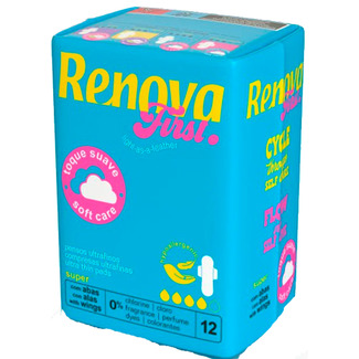 Pensos Higiénicos Ultra com Abas Super embalagem 12 unidades - Renova