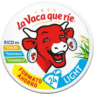 queso fundido light 24 porciones caja 375 g pack ahorro - La Vaca Que Rie