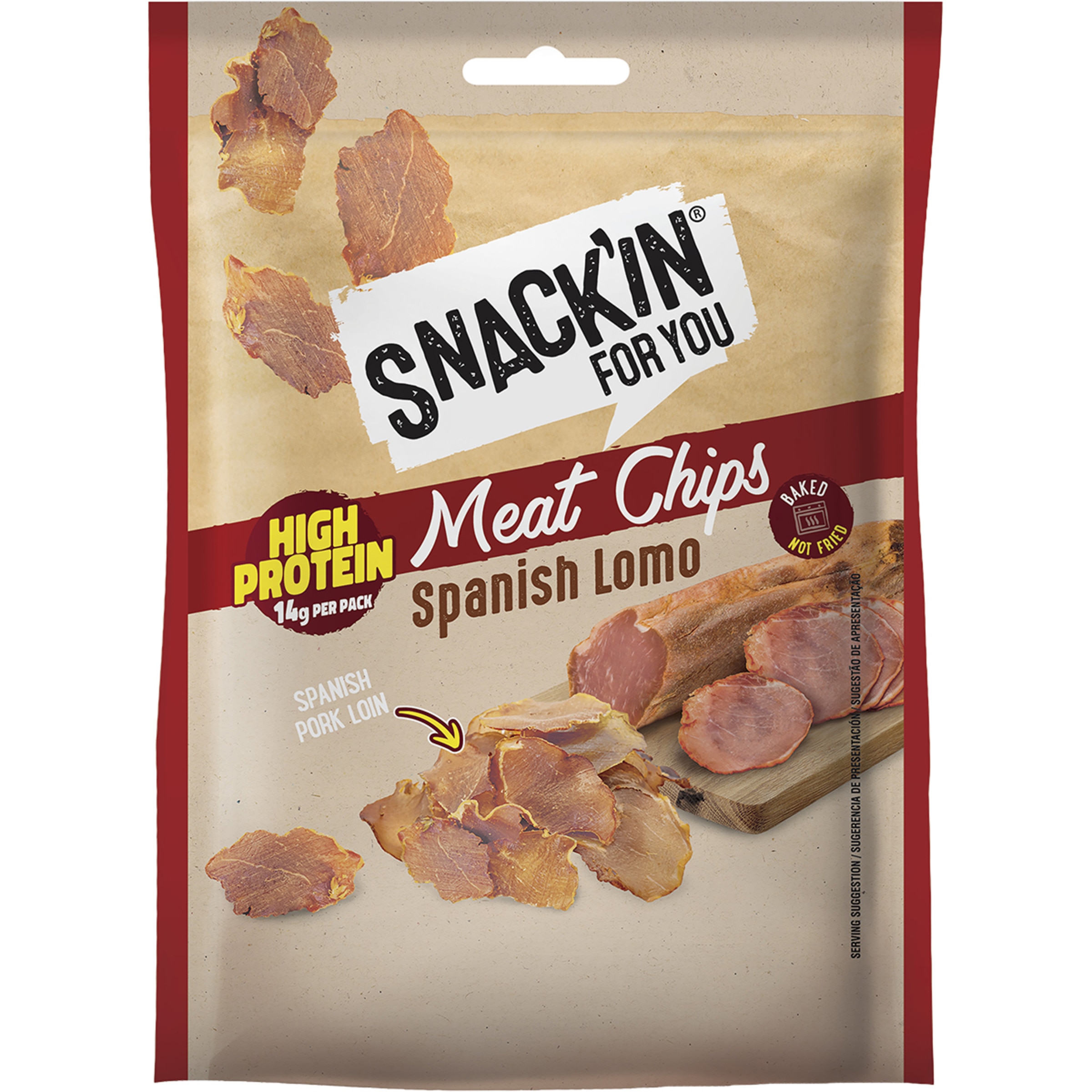 Snack'in For You chips lomo crujiente envase 20 g