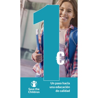 Colabora con un euro a Save the Children