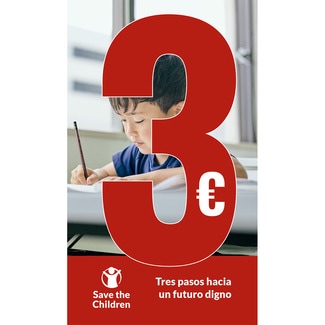 Colabora con tres euros a Save the Children