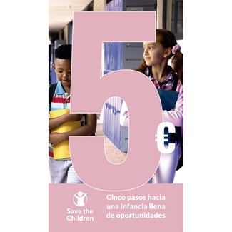 Colabora con cinco euros a Save the Children