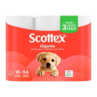 Papel Higiénico Gigante embalagem 18 unidades - Scottex