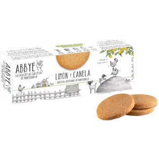 Bolachas de Manteiga Artesanais sabor Lima e Canela embalagem 140 g - Abbey