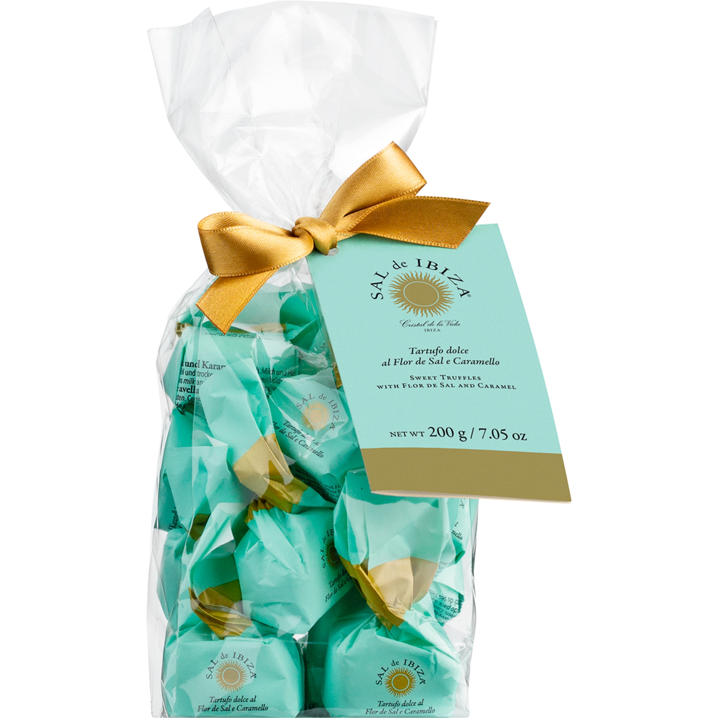 Trufas de Chocolate Caramelo Salgado embalagem 200 g
