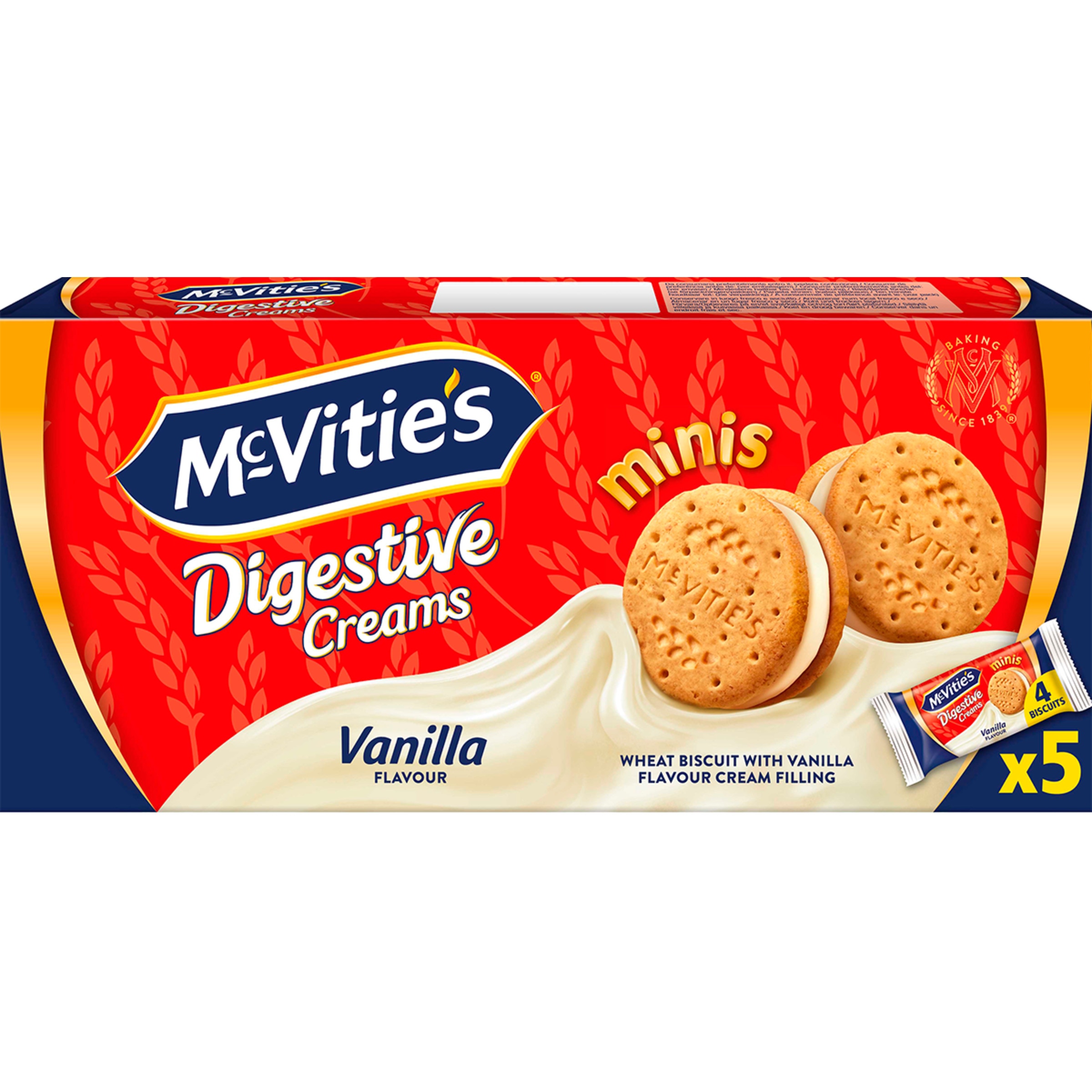 Bolachas Minis Baunilha embalagem 185 g