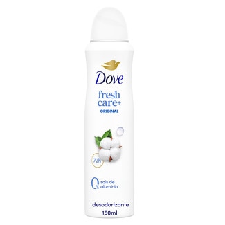 Desodorizante Spray Original 0% Alumínio embalagem 150 ml - Dove