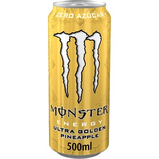 bebida energética con taurina y ginseng Reserve Ultra Gold Zero Azúcar sabor piña lata 50 cl - Monster Energy