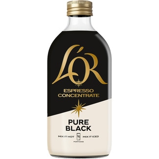 café expresso concentrado Pure Black 16 dosis botella 485 ml - L'or