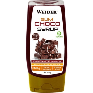 sirope vegano de chocolate bote 250 ml 0% azúcar 0% grasa - Weider