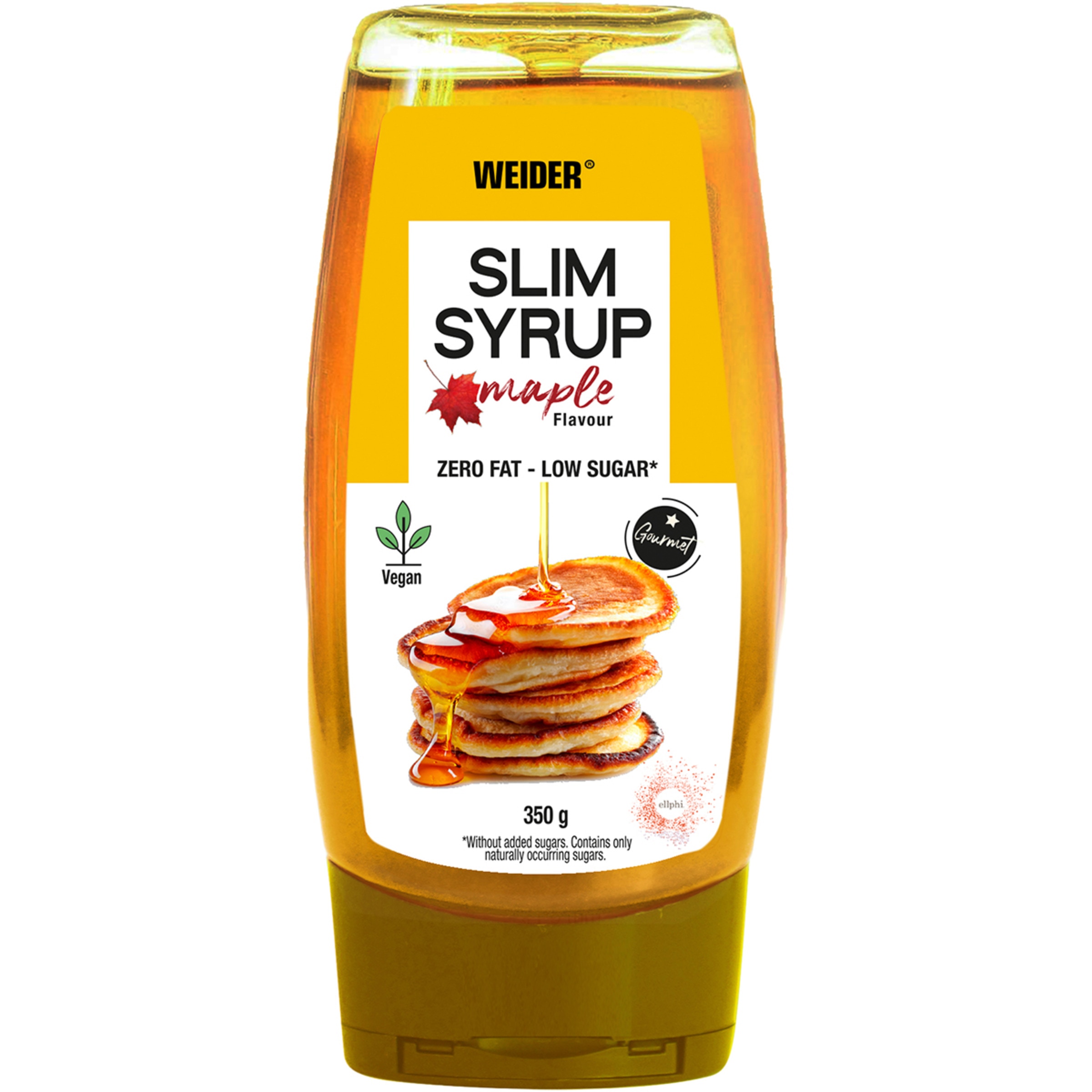 sirope vegano ligero sabor arce sin grasa y bajo en azúcar bote 250 ml