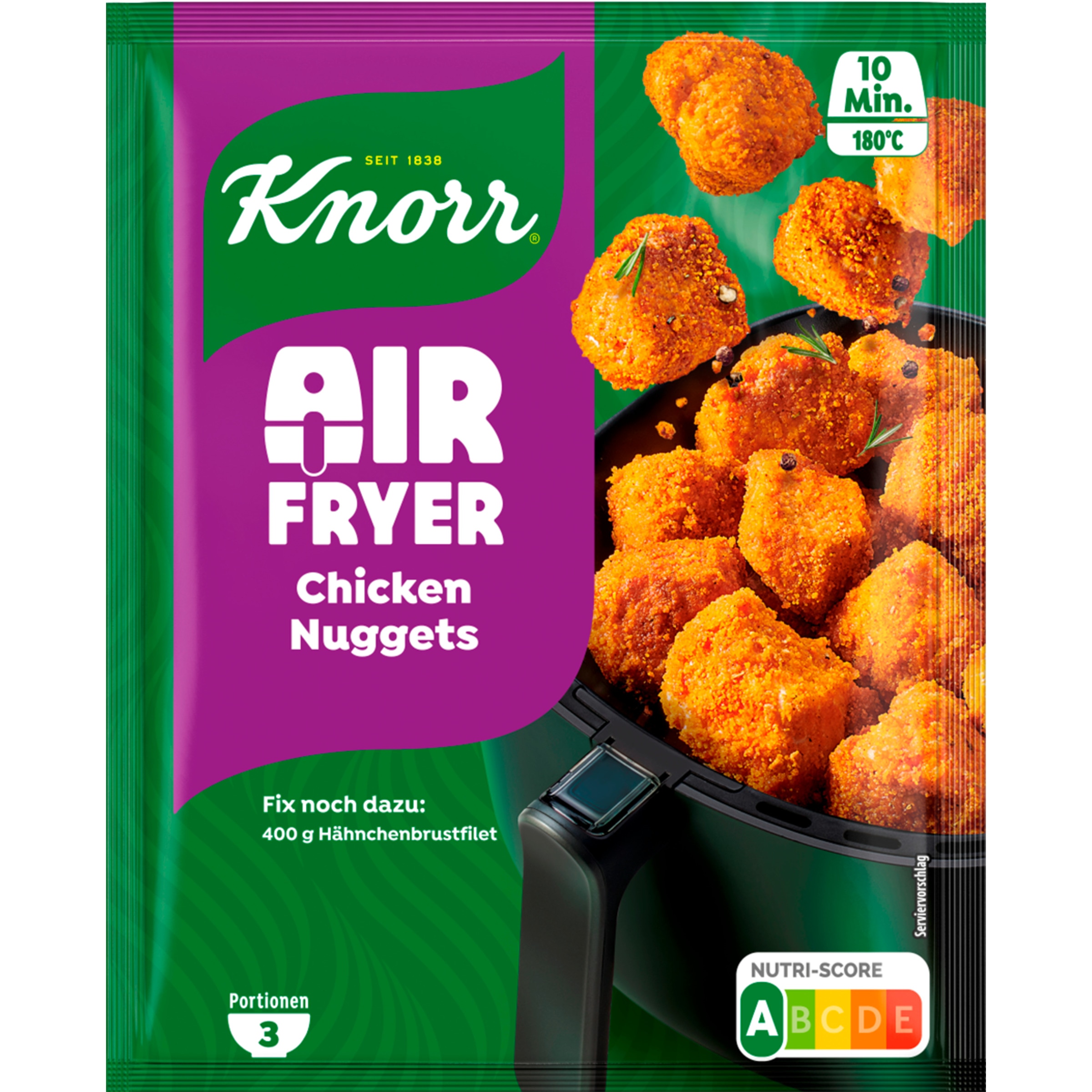 Tempero Air-Fry Frango embalagem 60 g