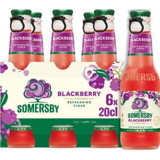 Sidra Blackberry Pack 6 unidades garrafa 20 cl - Somersby