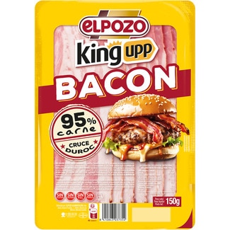 King Upp bacon en lonchas sin gluten sin lactosa envase 150 g - Elpozo