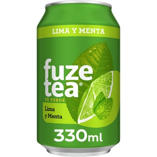 refresco de té verde lima y menta lata 33 cl - Fuze Tea
