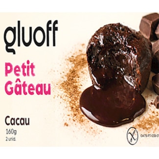 Petit Gateau Vegan embalagem 320 g - Gluoff