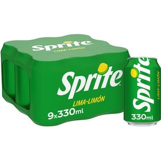 refresco de lima limón con gas pack 9 latas 33 cl - Sprite