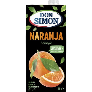 zumo de naranja a partir de concentrado con vitamina C brik 1 l - Don Simon